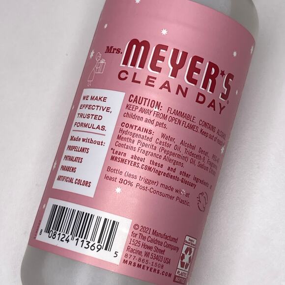 Set of 2 — Mrs. Meyers Peppermint Room Freshener Spray Limited Edition Scent NEW - Picture 4 of 8